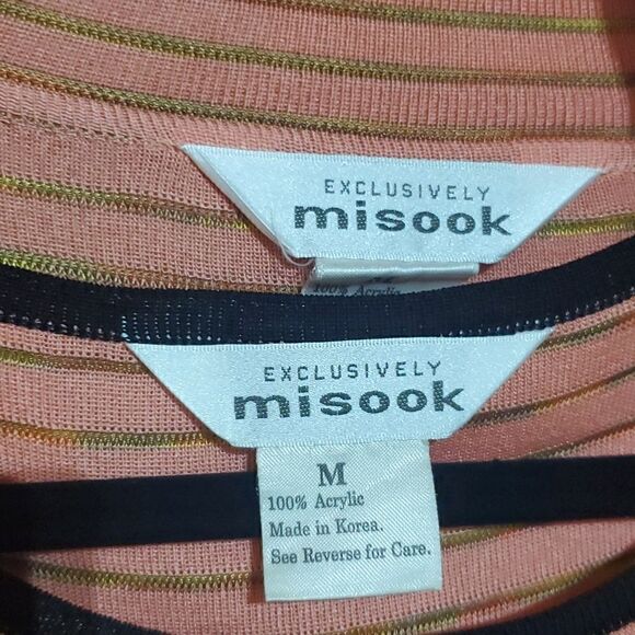 MISOOK Open Front Cardigan Knit Jacket & Shell - Size Medium - Picture 9 of 9